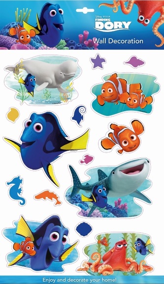 3D Disney samolepky - Hledá se Dory