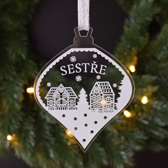 Ozdoba Zimní krajina - Sestře