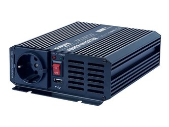 Napěťový měnič Carspa CAR800U-122 12V/230V+USB 800W, modifikovaná sinus (náhrada za CAR700-12)
