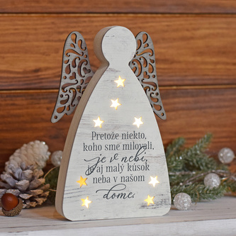 LED svítící anděl - Nebe v našem domě SK
