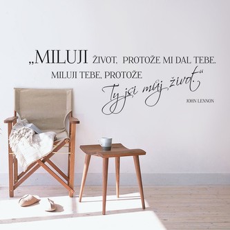 Miluji život - včetně přenášecí folie