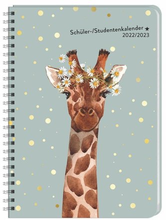 Giraffe Schüler-/Studentenkalender A5 2023