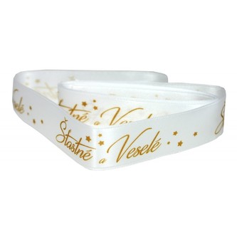 Vánoční stuha - Štastné a veselé