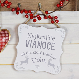 Cedulka - Nejkrásnější Vánoce trávíme spolu. SK