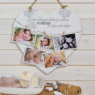 Rodinné srdce XXL (Bok po boku) pro fotografie