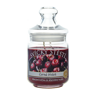 Svíčka ze sójového vosku - Černá třešeň střední