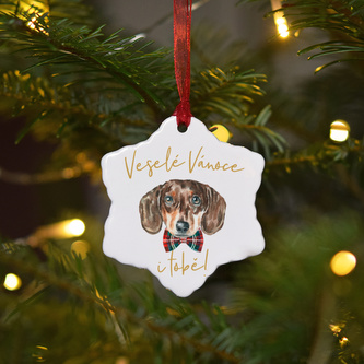 Keramická ozdoba - Jezevčík