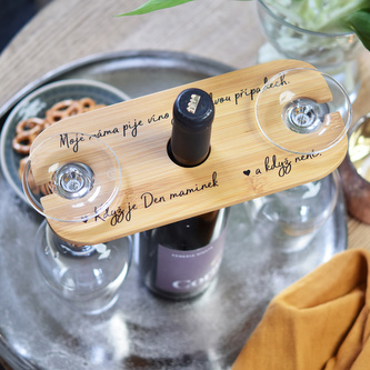 Držák na sklenice na víno - Pro maminku