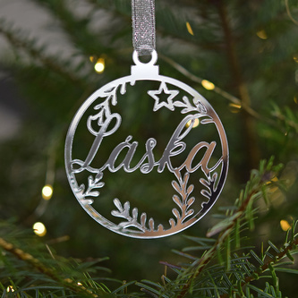 Stříbrná ozdoba - Láska