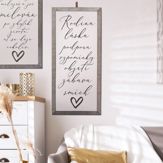 Cedule se srdcem - Rodinná pouta