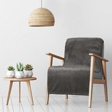 Přehoz na křeslo LUIZ grafitová 70x160 cm Mybesthome