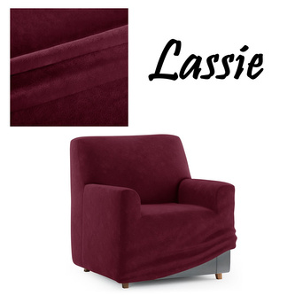 Napínací potah na křeslo z mikrovlákna LASSIE I. vínová, 75-115 cm Mybesthome