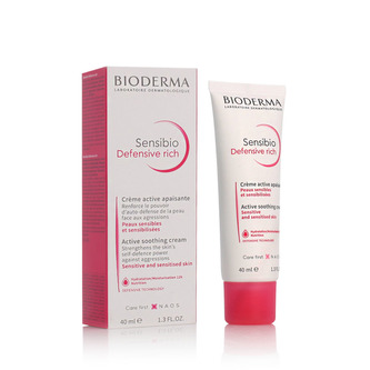 BIODERMA Sensibio Denní pleťový krém Defensive Rich Active Soothing Cream 40 ml pro ženy