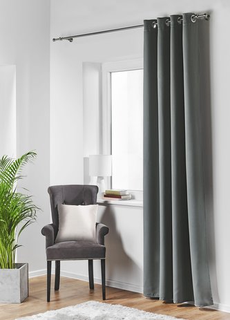 Dekorační závěs zatemňující BLACKOUT s kroužky 140x260 cm, antracit (cena za 1 kus) MyBestHome