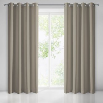 Dekorační závěs "BLACKOUT" zatemňující SIERRA 135x250 cm, cappuccino, (cena za 1 kus) MyBestHome