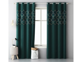 Dekorační vzorovaný závěs RABAT s kroužky 140x250 cm MyBestHome