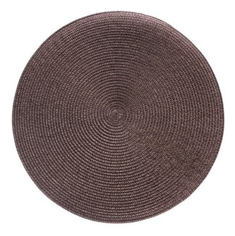 Prostírání kulaté SPLOT hnědá O 38 cm Mybesthome