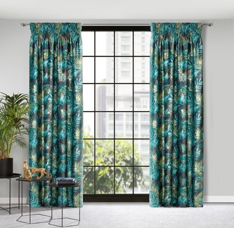 Dekorační vzorovaný závěs s řasící páskou DAVE I. 140x270 cm (cena za 1 kus) MyBestHome