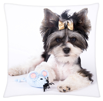 Polštář s motivem psa 28 jorkšírský teriér Mybesthome 40x40 cm