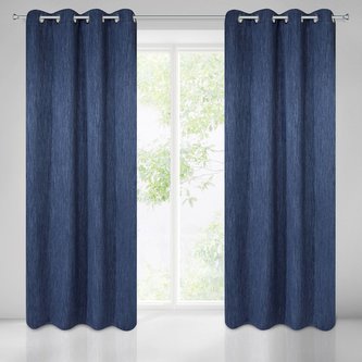 Dekorační závěs "BLACKOUT" zatemňující ATLANTA 135x250 cm modrá, (cena za 1 kus) MyBestHome