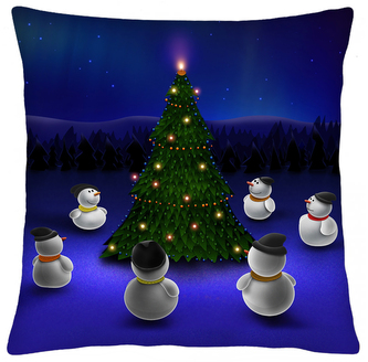 Polštář SNĚHULÁCI Mybesthome 40x40 cm