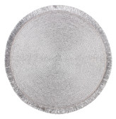 Prostírání kulaté PERU stříbrná O 38 cm Mybesthome