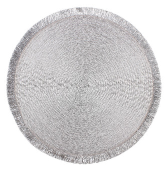Prostírání kulaté PERU stříbrná O 38 cm Mybesthome