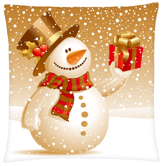 Polštář SNĚHULÁK Mybesthome 40x40 cm