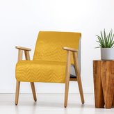 Přehoz na křeslo IGNACIO mustard/hořčicová 70x160 cm Mybesthome