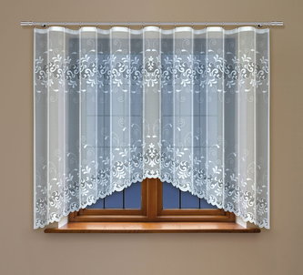 Dekorační žakárová záclona s řasící páskou HILLARY 160 bílá 300x160 cm MyBestHome