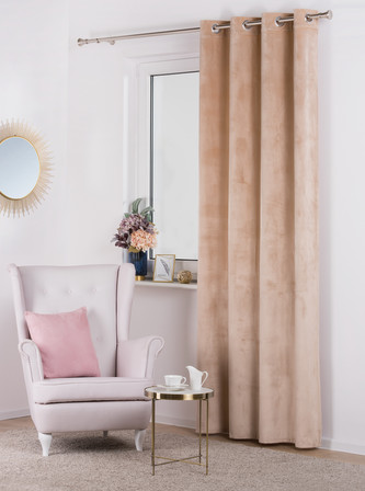 Dekorační závěs VELVET 140x260 cm, béžová, MyBestHome