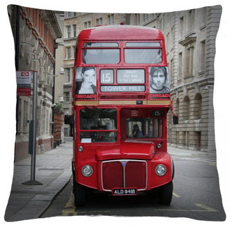 Polštář LONDON BUS Mybesthome 40x40 cm