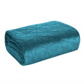 Přehoz na křeslo - sedačku LUIZA tyrkysová 70x160 cm Mybesthome