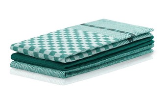 SET 3 kusů utěrka WANDA zelená, 100% bavlna 50x70 cm MyBestHome
