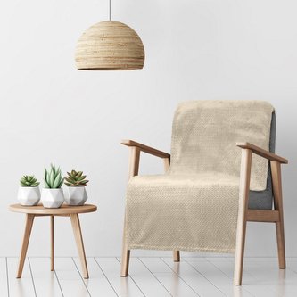 Přehoz na křeslo LUIZ krémová 70x160 cm Mybesthome