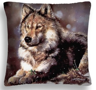 Polštář s vlkem 38 Mybesthome 40x40 cm