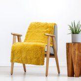 Přehoz na křeslo DARYNA mustard/hořčicová 70x160 cm Mybesthome