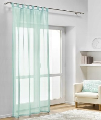 Dekorační záclona s poutky DIANA mátová 140x260 cm (cena za 1 kus) MyBestHome