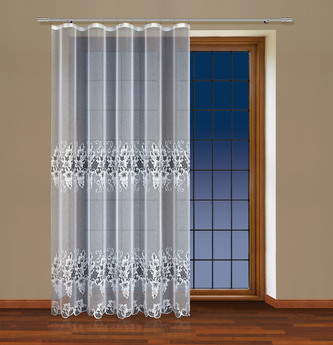 Dekorační žakárová záclona s řasící páskou KEILA 250 bílá 200x250 cm MyBestHome