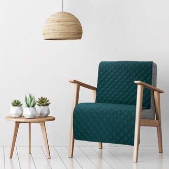 Přehoz na křeslo - sedačku ALICE tyrkysová 70x160 cm Mybesthome