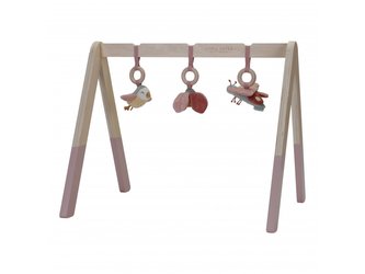 Dřevěná hrazdička Květiny a motýli