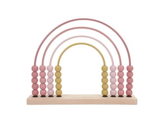 Počítadlo dřevěné duha Pink