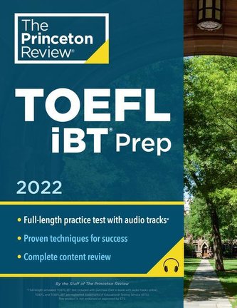 Princeton Review TOEFL iBT Prep with Audio/Listening Tracks, 2022