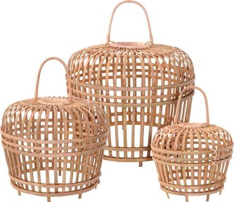 Stínidlo na lampu bambus HOMESTYLING 35 cm