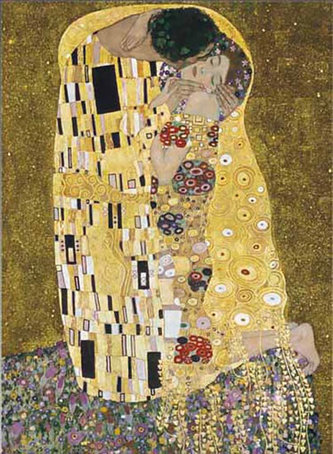 Klimt Gustav: Polibek - Puzzle/1500 dílků
