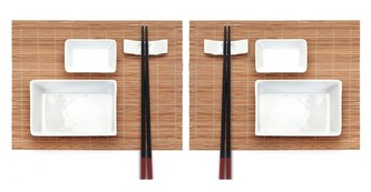 EXCELLENT Sushi set keramika / bambus sada 10 ks KO-210000660
