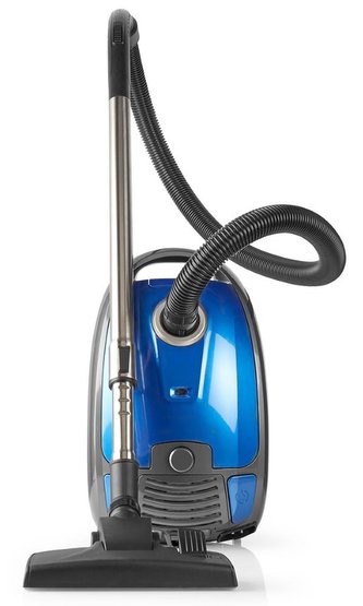NEDIS sáčkový vysavač/ spotřeba 700 W/ kapacita nádoby 3,5 l/ HEPA filtr/ kombinovaný kartáč/ akční rádius 8 m/ modrý