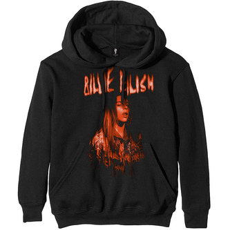 Unisex mikina s kapucí Billie Eilish: Spooky Logo (M) černá bavlna