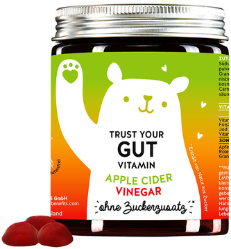 Bears with Benefits Vitamíny zažívání & detox bez cukru Trust your gut 60 ks