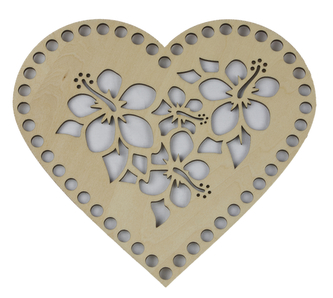 Dno - víko překližkové - přírodní - 20x18cm / otvory 6mm